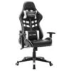 Sedia Da Gaming Nera E Bianca In Similpelle -Garden Home sedia da gaming nera e bianca in similpelle
