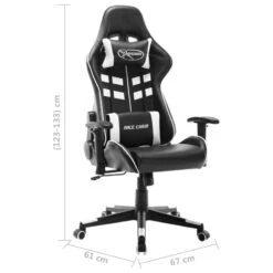 Sedia Da Gaming Nera E Bianca In Similpelle -Garden Home sedia da gaming nera e bianca in similpelle 7