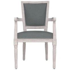 Sedia Da Pranzo Grigio Scuro In Tessuto -Garden Home sedia da pranzo grigio scuro in tessuto 2