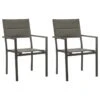 Sedie Da Giardino 2 Pz Textilene E Acciaio Grigio E Antracite 16 Sedie Da Giardino 2 Pz Textilene E Acciaio Grigio E Antracite -Garden Home sedie da giardino 2 pz textilene e acciaio grigio e antracite