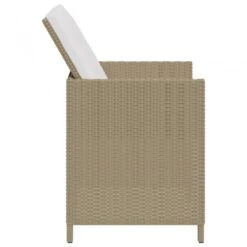 Sedie Da Giardino Con Cuscini 4 Pz In Polyrattan Beige 13 Sedie Da Giardino Con Cuscini 4 Pz In Polyrattan Beige -Garden Home sedie da giardino con cuscini 4 pz in polyrattan beige 4