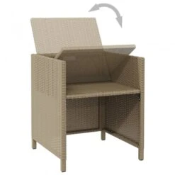 Sedie Da Giardino Con Cuscini 4 Pz In Polyrattan Beige 16 Sedie Da Giardino Con Cuscini 4 Pz In Polyrattan Beige -Garden Home sedie da giardino con cuscini 4 pz in polyrattan beige 7