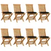Sedie Da Giardino Con Cuscini Neri 8 Pz In Massello Di Teak 11 Sedie Da Giardino Con Cuscini Neri 8 Pz In Massello Di Teak -Garden Home sedie da giardino con cuscini neri 8 pz in massello di teak