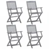 Sedie Da Giardino Pieghevoli 4 Pz In Legno Massello D'Acacia 12 Sedie Da Giardino Pieghevoli 4 Pz In Legno Massello D'Acacia -Garden Home sedie da giardino pieghevoli 4 pz in legno massello d acacia
