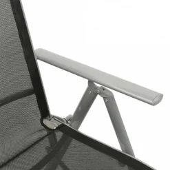 Sedie Da Giardino Reclinabili 2pz Textilene E Alluminio Argento -Garden Home sedie da giardino reclinabili 2pz textilene e alluminio argento 6