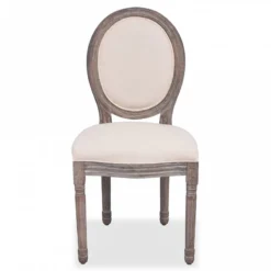 Sedie Da Pranzo 4 Pz Crema In Tessuto 9 Sedie Da Pranzo 4 Pz Crema In Tessuto -Garden Home sedie da pranzo 4 pz crema in tessuto 2