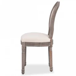 Sedie Da Pranzo 4 Pz Crema In Tessuto 10 Sedie Da Pranzo 4 Pz Crema In Tessuto -Garden Home sedie da pranzo 4 pz crema in tessuto 3