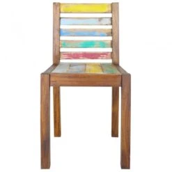 Sedie Da Pranzo 4 Pz In Legno Massello Di Recupero 12 Sedie Da Pranzo 4 Pz In Legno Massello Di Recupero -Garden Home sedie da pranzo 4 pz in legno massello di recupero 2