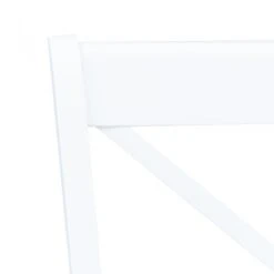 Sedie Da Pranzo 6 Pz Bianche In Massello Di Hevea -Garden Home sedie da pranzo 6 pz bianche in massello di hevea 4