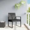 Sedie Da Pranzo Da Giardino 2 Pz Grigio Scuro In Rattan PP -Garden Home sedie da pranzo da giardino 2 pz grigio scuro in rattan pp