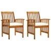 Sedie Da Pranzo Per Giardino 2pz Con Cuscini Massello D'Acacia 13 Sedie Da Pranzo Per Giardino 2pz Con Cuscini Massello D'Acacia -Garden Home sedie da pranzo per giardino 2pz con cuscini massello d acacia