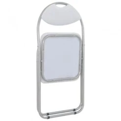 Sedie Da Pranzo Pieghevoli 2 Pz Bianche In Similpelle -Garden Home sedie da pranzo pieghevoli 2 pz bianche in similpelle 4