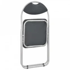 Sedie Da Pranzo Pieghevoli 2 Pz Nere In Similpelle -Garden Home sedie da pranzo pieghevoli 2 pz nere in similpelle 4