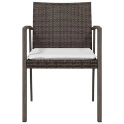 Sedie Giardino Con Cuscini 6pz Marroni 56,5x57x83 Cm Polyrattan -Garden Home sedie giardino con cuscini 6pz marroni 565x57x83 cm polyrattan 3