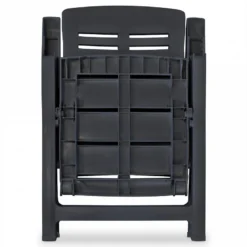 Sedie Reclinabili Giardino 4 Pz In Plastica Antracite 13 Sedie Reclinabili Giardino 4 Pz In Plastica Antracite -Garden Home sedie reclinabili giardino 4 pz in plastica antracite 5