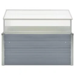 Serra 100x100x85 Cm In Acciaio Zincato Grigio -Garden Home serra 100x100x85 cm in acciaio zincato grigio 1