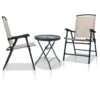 Set Da Bistrot 3 Pz Crema In Acciaio -Garden Home set da bistrot 3 pz crema in acciaio
