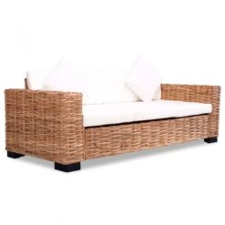 Set Divani 15 Pz In Rattan Naturale -Garden Home set divani 15 pz in rattan naturale 1