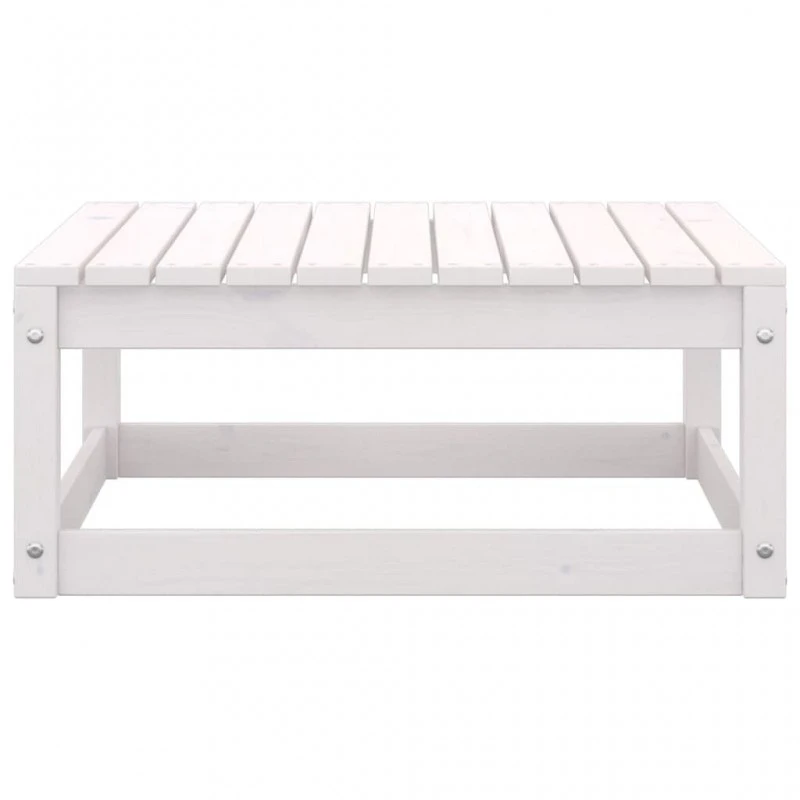 Set Divani Da Giardino 3 Pz Cuscini Legno Massello Pino Bianco 7 Set Divani Da Giardino 3 Pz Cuscini Legno Massello Pino Bianco - immagine 7