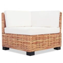 Set Divano 16 Pz In Rattan Naturale -Garden Home set divano 16 pz in rattan naturale 3