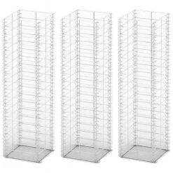 Set Gabbione 3 Pz In Filo Zincato 25 X 25 X 100 Cm -Garden Home set gabbione 3 pz in filo zincato 25 x 25 x 100 cm 1