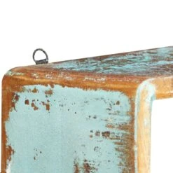Set Mensole Cubiche Da Parete 3pz In Legno Massello Di Recupero -Garden Home set mensole cubiche da parete 3pz in legno massello di recupero 2