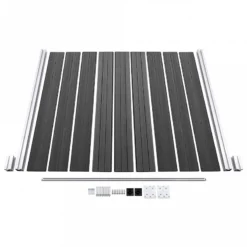 Set Pannelli Di Recinzione In WPC 1218x186 Cm Nero -Garden Home set pannelli di recinzione in wpc 1218x186 cm nero 4
