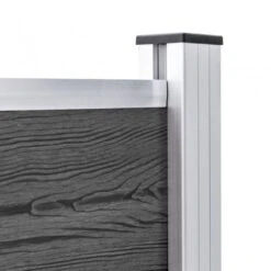 Set Pannelli Di Recinzione In WPC 353x105 Cm Nero -Garden Home set pannelli di recinzione in wpc 353x105 cm nero 6