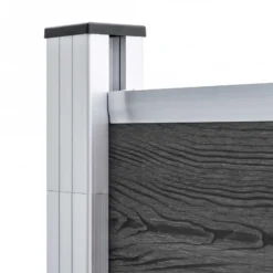 Set Pannelli Di Recinzione In WPC 353x186 Cm Nero 16 Set Pannelli Di Recinzione In WPC 353x186 Cm Nero -Garden Home set pannelli di recinzione in wpc 353x186 cm nero 6