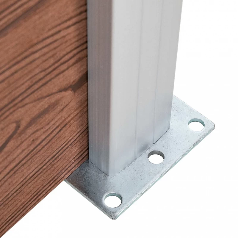 Set Pannelli Di Recinzione In WPC 699x146 Cm Marrone 8 Set Pannelli Di Recinzione In WPC 699x146 Cm Marrone - immagine 8