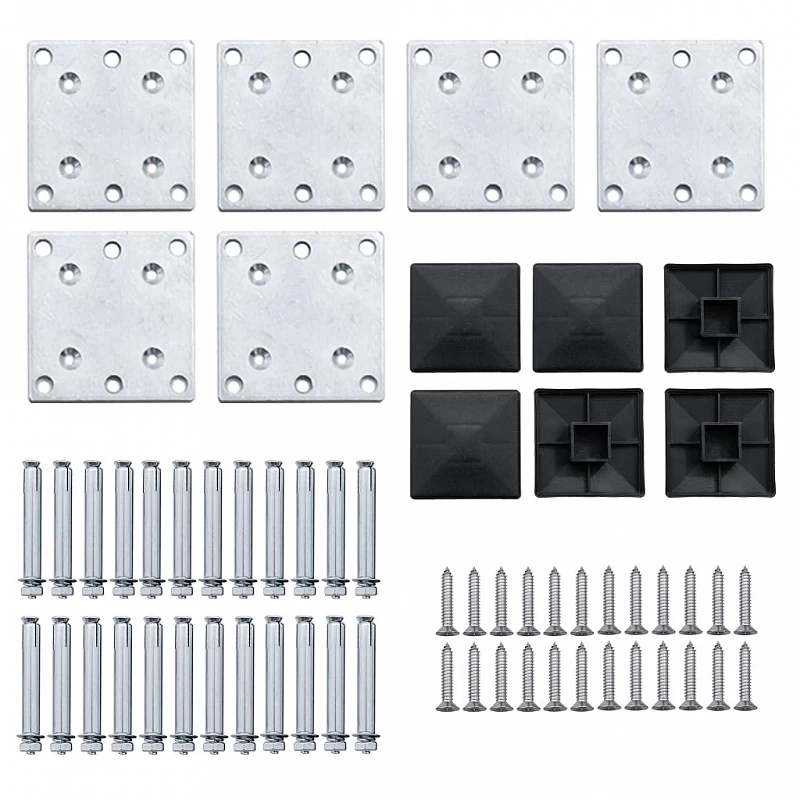 Set Pannelli Di Recinzione In WPC 872x146 Cm Marrone 9 Set Pannelli Di Recinzione In WPC 872x146 Cm Marrone - immagine 9