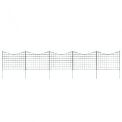 Set Recinzione Da Giardino Ad Arco Invertito 77,5x64 Cm Verde