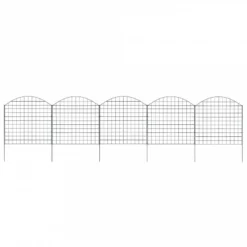 Set Recinzione Da Giardino Ad Arco 77,5x78,5 Cm Verde