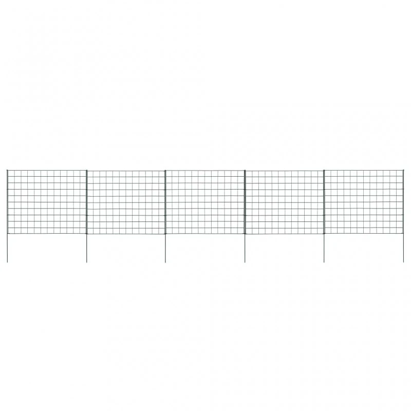 Set Recinzione Da Giardino Ad Arco 77,5x64 Cm Verde 1 Set Recinzione Da Giardino Ad Arco 77,5x64 Cm Verde