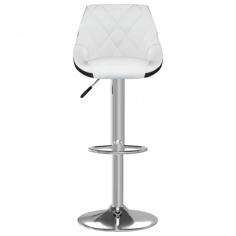 Sgabelli Da Bar 2 Pz Bianchi E Neri In Similpelle 4 Sgabelli Da Bar 2 Pz Bianchi E Neri In Similpelle - immagine 4