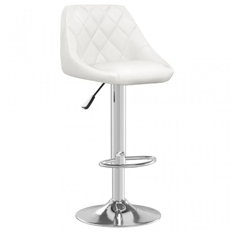 Sgabelli Da Bar 2 Pz Bianchi In Similpelle 3 Sgabelli Da Bar 2 Pz Bianchi In Similpelle - immagine 3