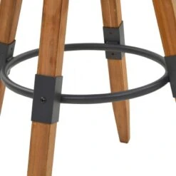 Sgabelli Da Bar 2 Pz In Legno Massello Di Abete -Garden Home sgabelli da bar 2 pz in legno massello di abete 4