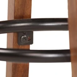 Sgabelli Da Bar 2 Pz In Vera Pelle E Legno Massello Di Acacia 17 Sgabelli Da Bar 2 Pz In Vera Pelle E Legno Massello Di Acacia -Garden Home sgabelli da bar 2 pz in vera pelle e legno massello di acacia 7