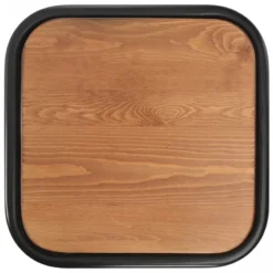 Sgabelli Da Bar 2 Pz Neri In Legno Massello Di Pino E Acciaio -Garden Home sgabelli da bar 2 pz neri in legno massello di pino e acciaio 4