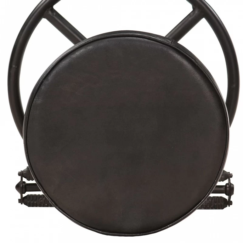 Sgabelli Da Bar 2 Pz Neri In Vera Pelle Di Capra 6 Sgabelli Da Bar 2 Pz Neri In Vera Pelle Di Capra - immagine 6