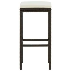 Sgabelli Da Bar Con Cuscini 2 Pz Marroni In Polyrattan 12 Sgabelli Da Bar Con Cuscini 2 Pz Marroni In Polyrattan -Garden Home sgabelli da bar con cuscini 2 pz marroni in polyrattan 4