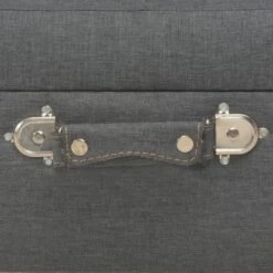 Sgabello Con Contenitore 40 Cm In Tessuto Grigio Scuro -Garden Home sgabello con contenitore 40 cm in tessuto grigio scuro 6