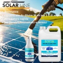 SL10 Solar Clean Fast 1000 Ml Detergente Per Pannelli Solari -Garden Home sl10 solar clean fast 1000 ml detergente per pannelli solari 3