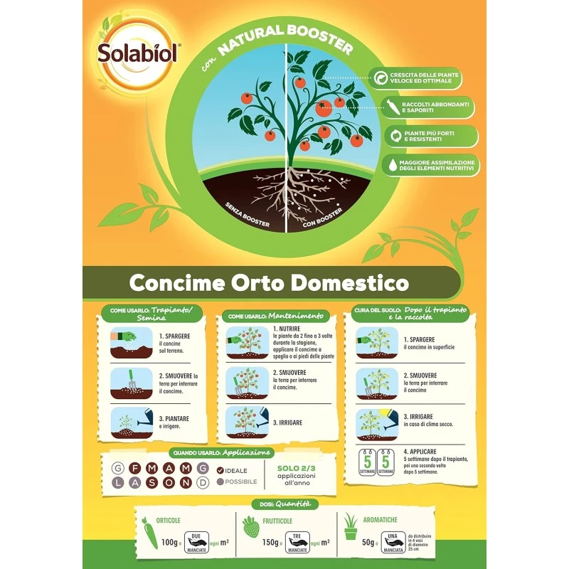 Solabiol Orto Domestico 1500 Gr Bio 2 Solabiol Orto Domestico 1500 Gr Bio - immagine 2