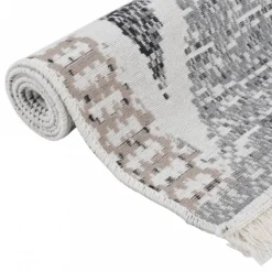 Tappeto Nero E Grigio 120x180 Cm In Cotone -Garden Home tappeto nero e grigio 120x180 cm in cotone 5