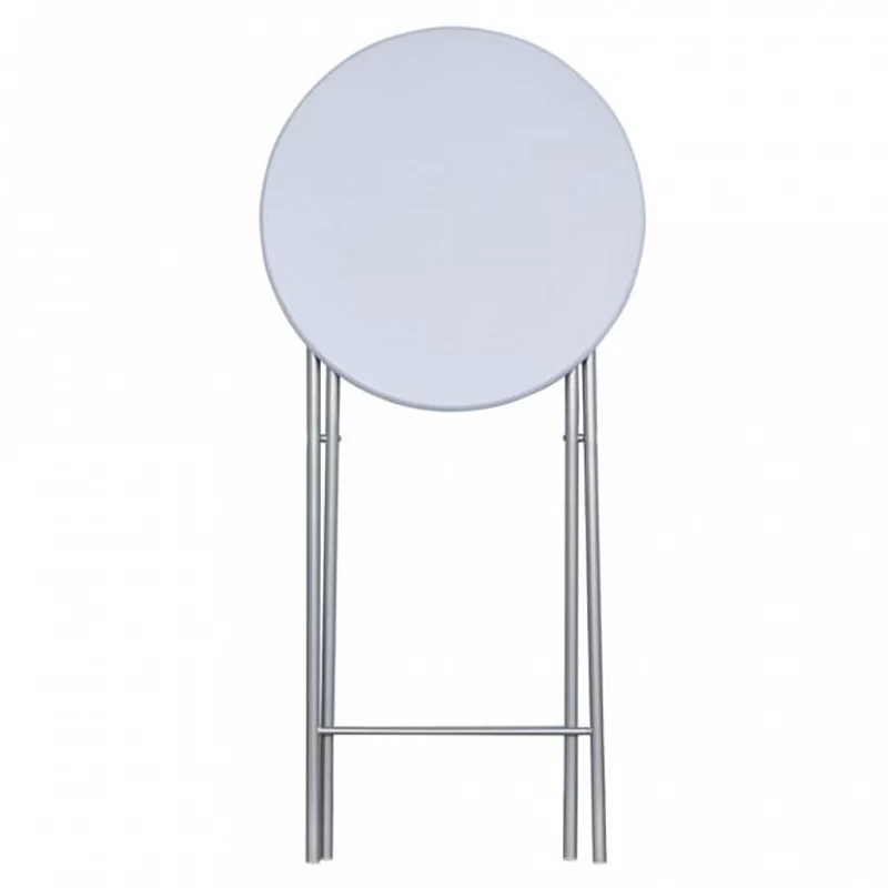 Tavoli Da Bar Set 4 Pz Con Ripiano In MDF Bianco 3 Tavoli Da Bar Set 4 Pz Con Ripiano In MDF Bianco - immagine 3