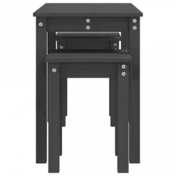 Tavolini A Incastro 3 Pz Grigio In Legno Massello Di Pino 16 Tavolini A Incastro 3 Pz Grigio In Legno Massello Di Pino -Garden Home tavolini a incastro 3 pz grigio in legno massello di pino 6