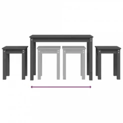 Tavolini A Incastro 3 Pz Grigio In Legno Massello Di Pino 17 Tavolini A Incastro 3 Pz Grigio In Legno Massello Di Pino -Garden Home tavolini a incastro 3 pz grigio in legno massello di pino 7