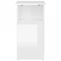 Tavolino Bianco Lucido 36x30x56 Cm In Truciolato 11 Tavolino Bianco Lucido 36x30x56 Cm In Truciolato -Garden Home tavolino bianco lucido 36x30x56 cm in truciolato 4