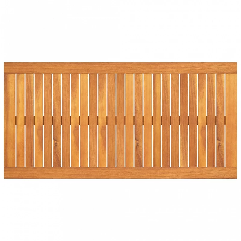 Tavolino Da Caffè 100x50x33 Cm In Legno Massello Di Acacia 4 Tavolino Da Caffè 100x50x33 Cm In Legno Massello Di Acacia - immagine 4